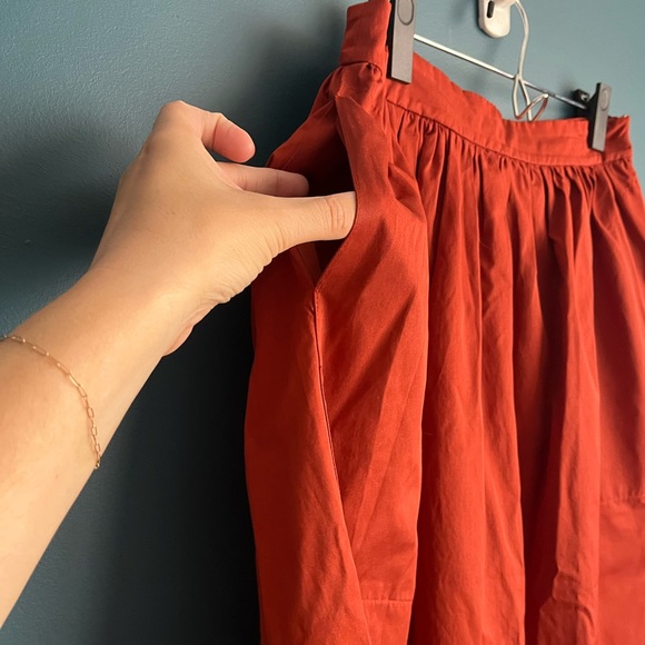 Zara woman midi A lined skirt - Picture 2 of 5